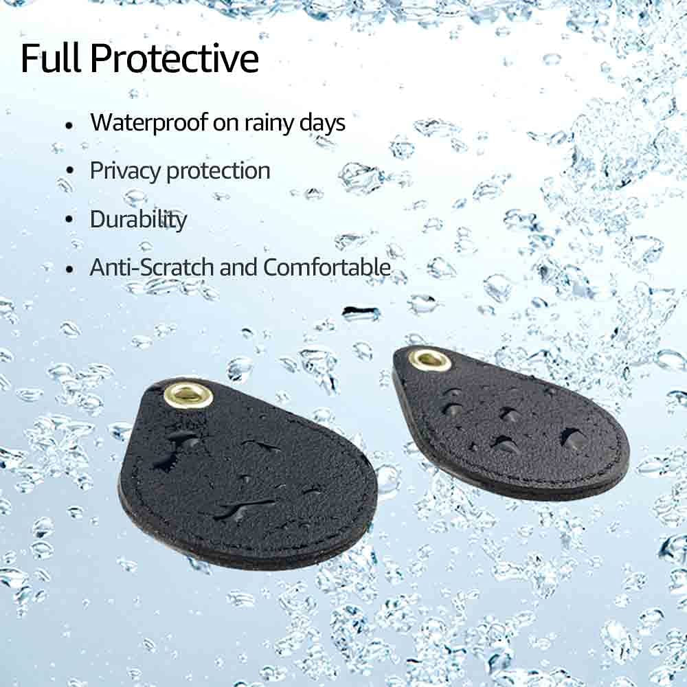 Keyring Holder for Airtag 2 Pack, Air Tag Key Ring Tracker Keychain Compatible with Apple Item Finder, Hidden Leather Itag GPS Locator Protective Cover Sleeve Key Fob Organizer Carabiner Accessories