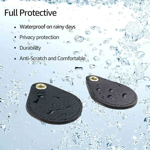 Keyring Holder for Airtag 2 Pack, Air Tag Key Ring Tracker Keychain Compatible with Apple Item Finder, Hidden Leather Itag GPS Locator Protective Cover Sleeve Key Fob Organizer Carabiner Accessories