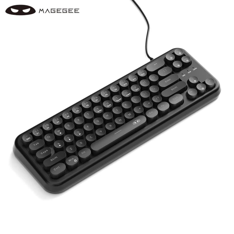 Mini 60% Gaming Keyboard, RGB Backlit 61 Key Ultra-Compact Keyboard, TS91 Ergonomic Waterproof Mechanical Feeling Office
